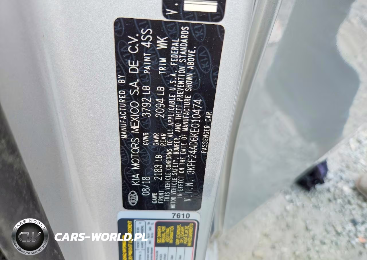 2019 Kia Forte Lxs VIN:3KPF24AD6KE010474 - 13