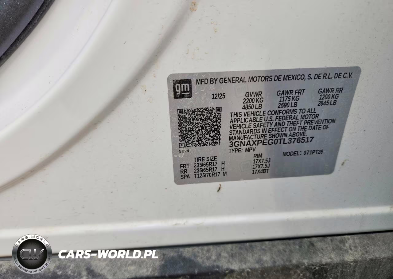 2026 Chevrolet Equinox Lt VIN:3GNAXPEG0TL376517 - 12
