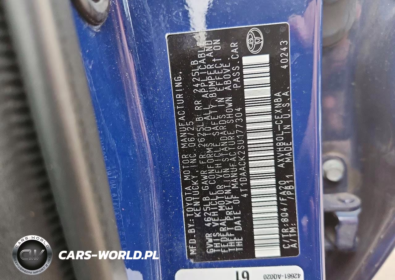 2025 Toyota Camry Le VIN:4T1DAACK2SU177304 - 12