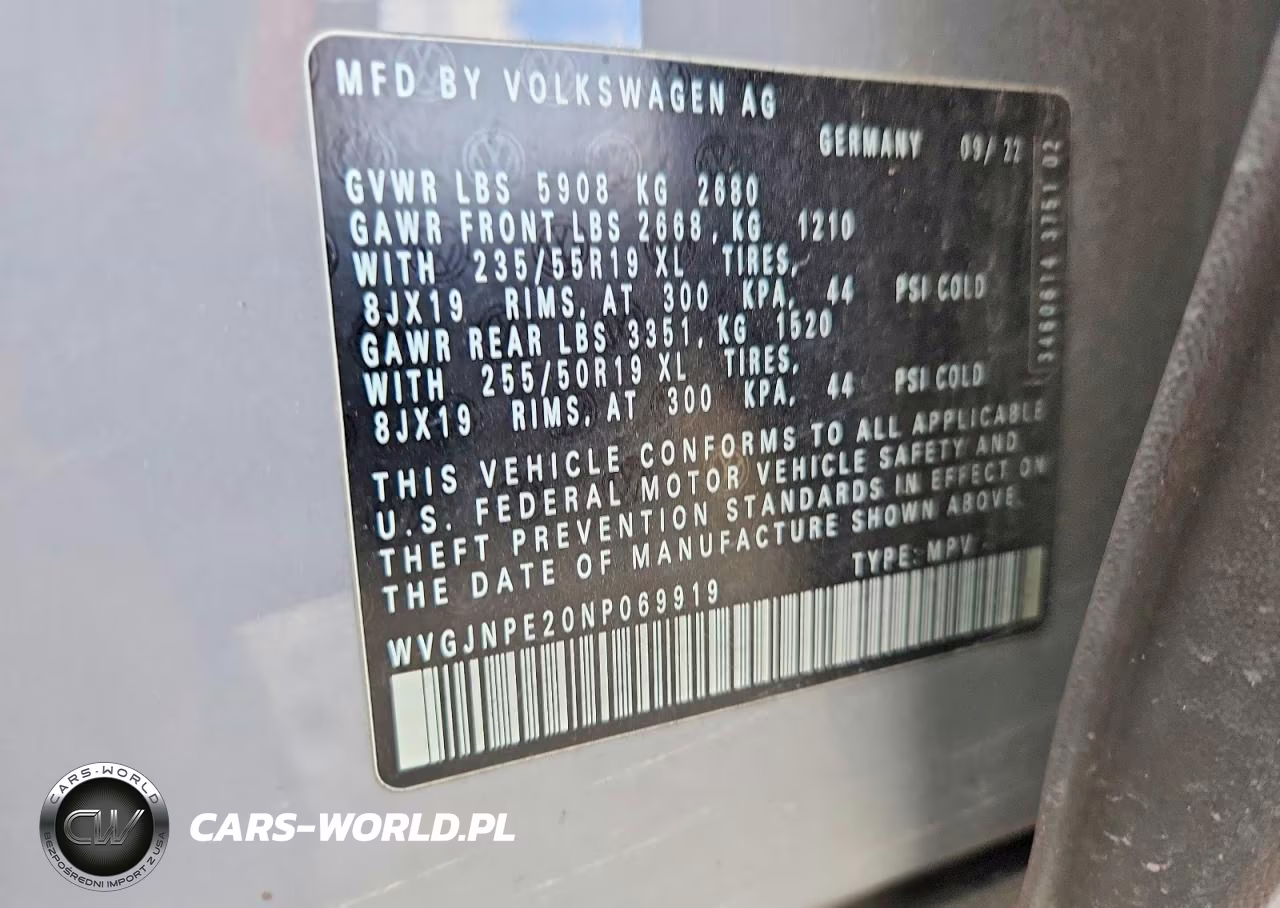 2022 Volkswagen Id.4 Pro VIN:WVGJNPE20NP069919 - 12