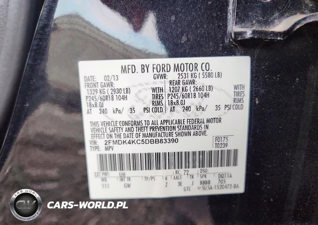 2013 Ford Edge Limited VIN:2FMDK4KC5DBB83390 - 13