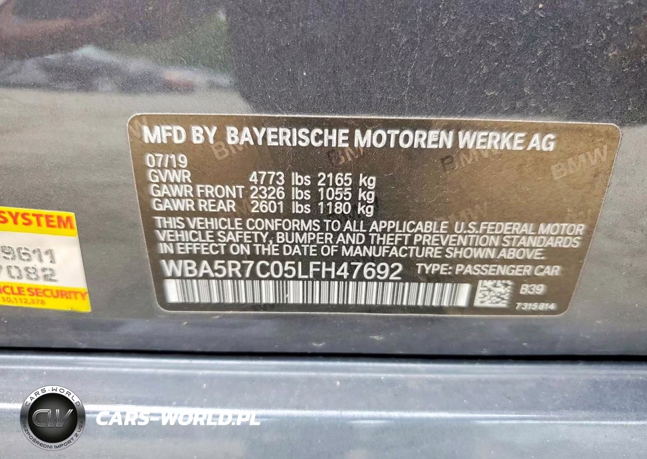 2020 BMW 330Xi VIN:WBA5R7C05LFH47692 - 12