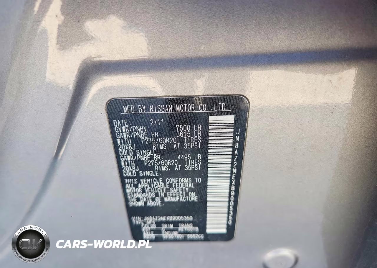 2011 Infiniti Qx56 Base VIN:JN8AZ2NEXB9005350 - 14