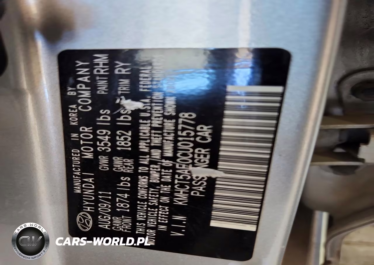 2012 Hyundai Accent Gs VIN:KMHCT5AE0CU015778 - 12