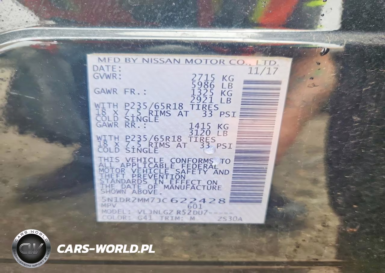2018 Nissan Pathfinder Sl VIN:5N1DR2MM7JC622428 - 12