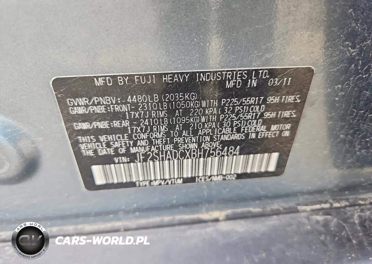 2011 Subaru Forester 2.5X Premium VIN:JF2SHADCXBH756484 - 13