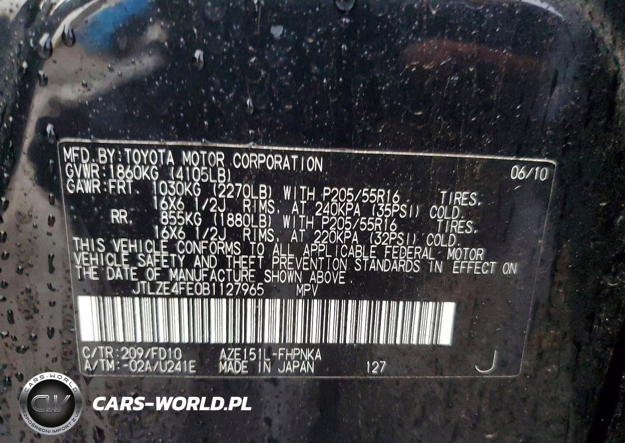2011 Scion Xb Base VIN:JTLZE4FE0B1127965 - 12