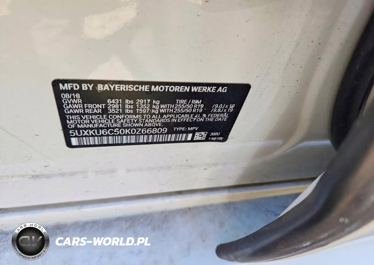 2019 BMW X6 xDrive50I VIN:5UXKU6C50K0Z66809 - 13
