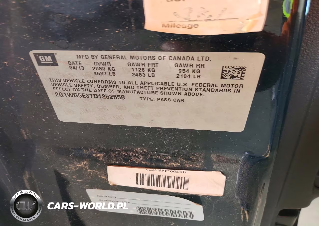 2013 Chevrolet Impala Lt VIN:2G1WG5E37D1252658 - 12