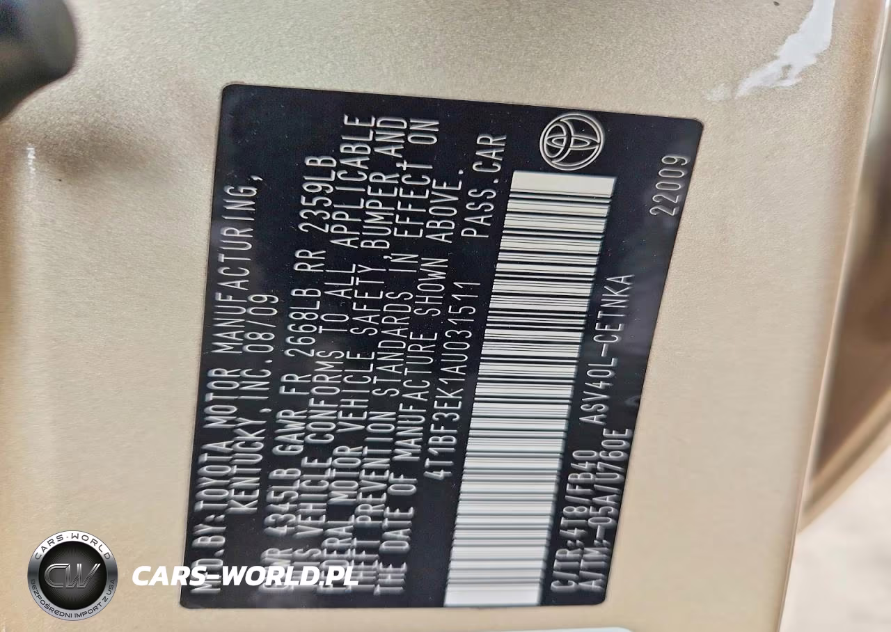 2010 Toyota Camry Le VIN:4T1BF3EK1AU031511 - 12