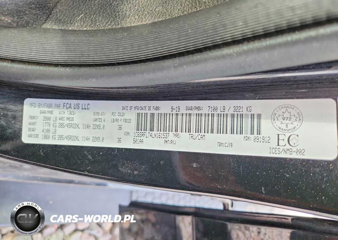 2020 Ram 1500 Rebel VIN:1C6SRFLT4LN161537 - 12