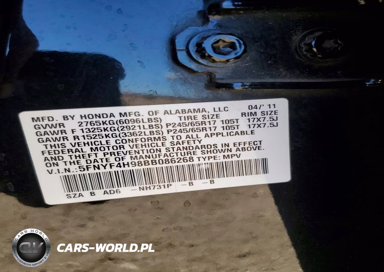2011 Honda Pilot Touring VIN:5FNYF4H98BB086268 - 12