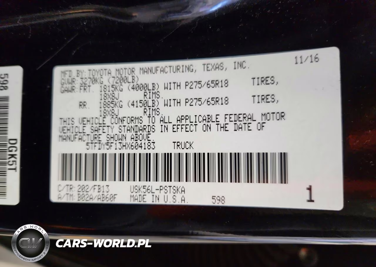 2017 Toyota Tundra Sr5 VIN:5TFDY5F13HX604183 - 13