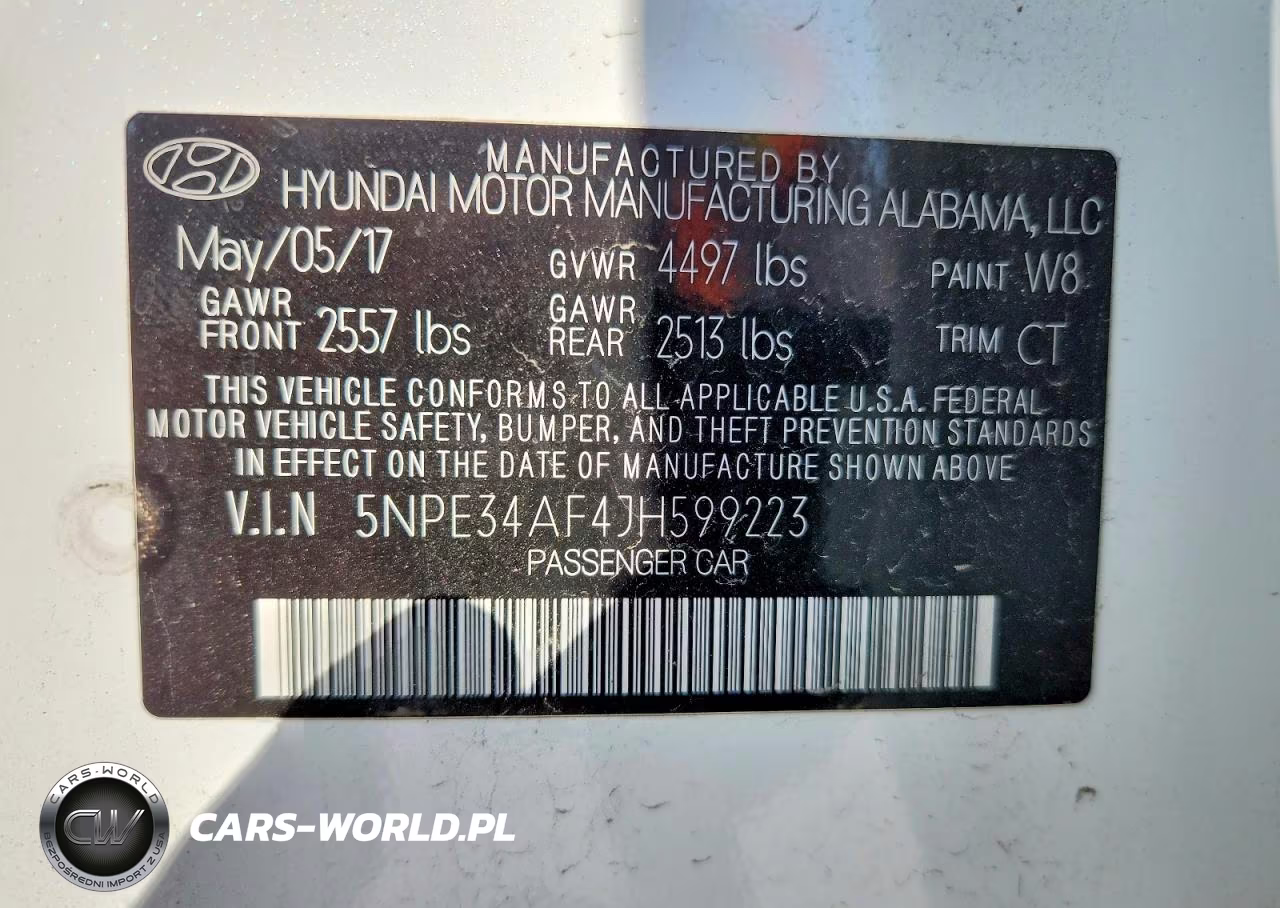 2018 Hyundai Sonata Sport VIN:5NPE34AF4JH599223 - 13