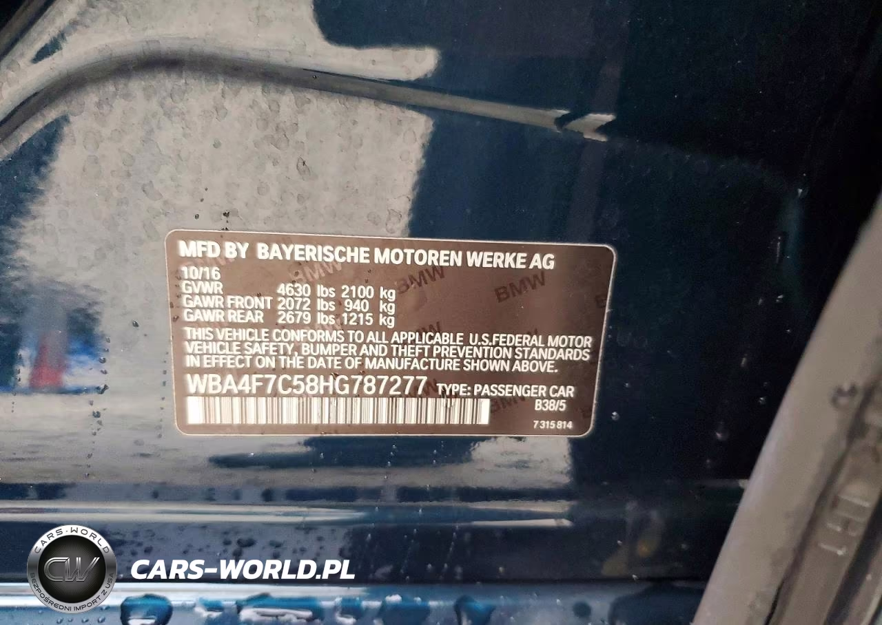 2017 BMW 430I Gran Coupe VIN:WBA4F7C58HG787277 - 12