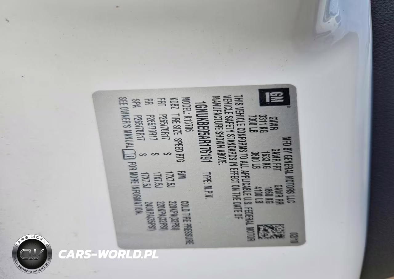 2010 Chevrolet Tahoe K1500 Lt VIN:1GNUKBE05AR176191 - 12