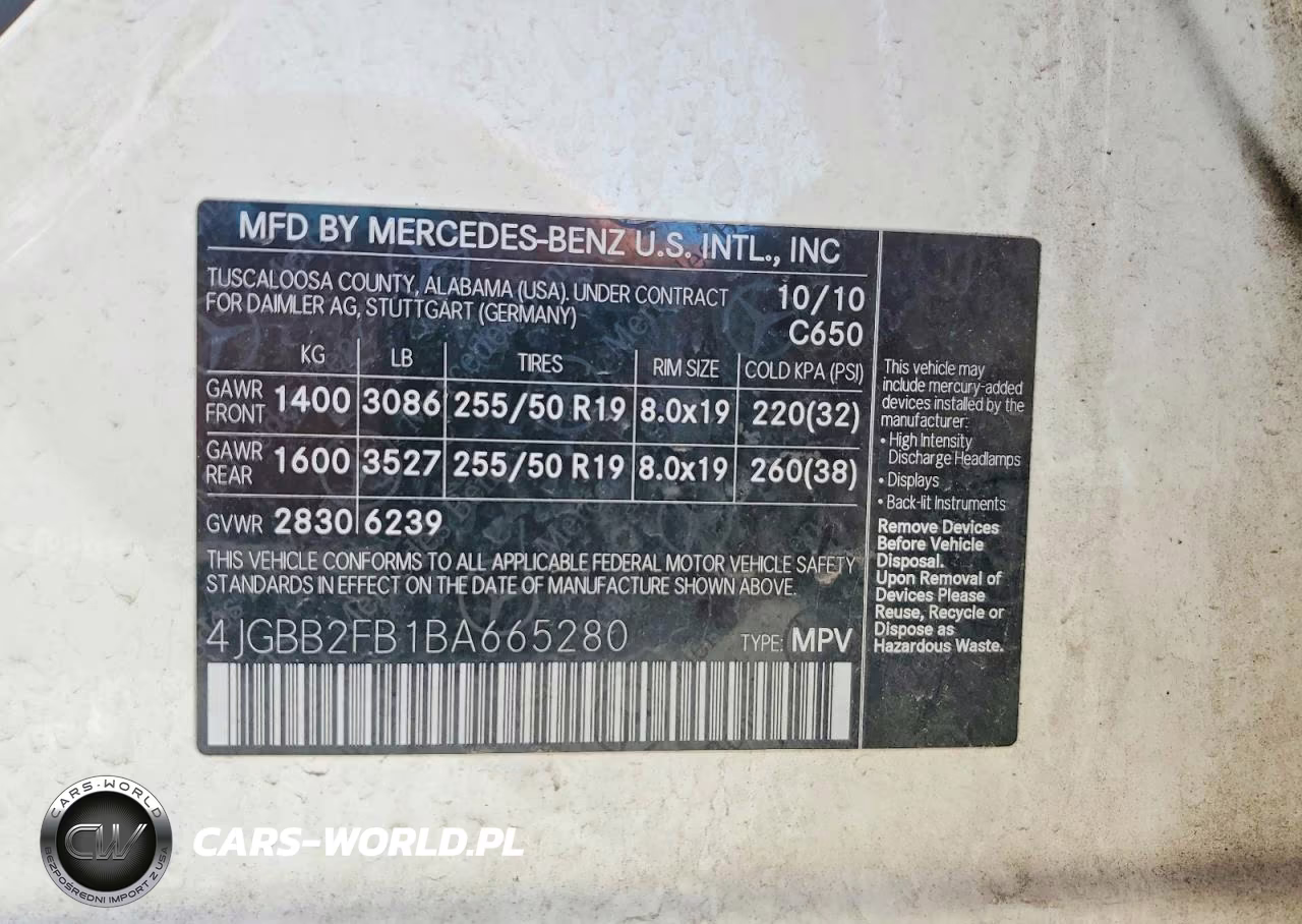 2011 Mercedes-Benz Ml 350 Bluetec VIN:4JGBB2FB1BA665280 - 13