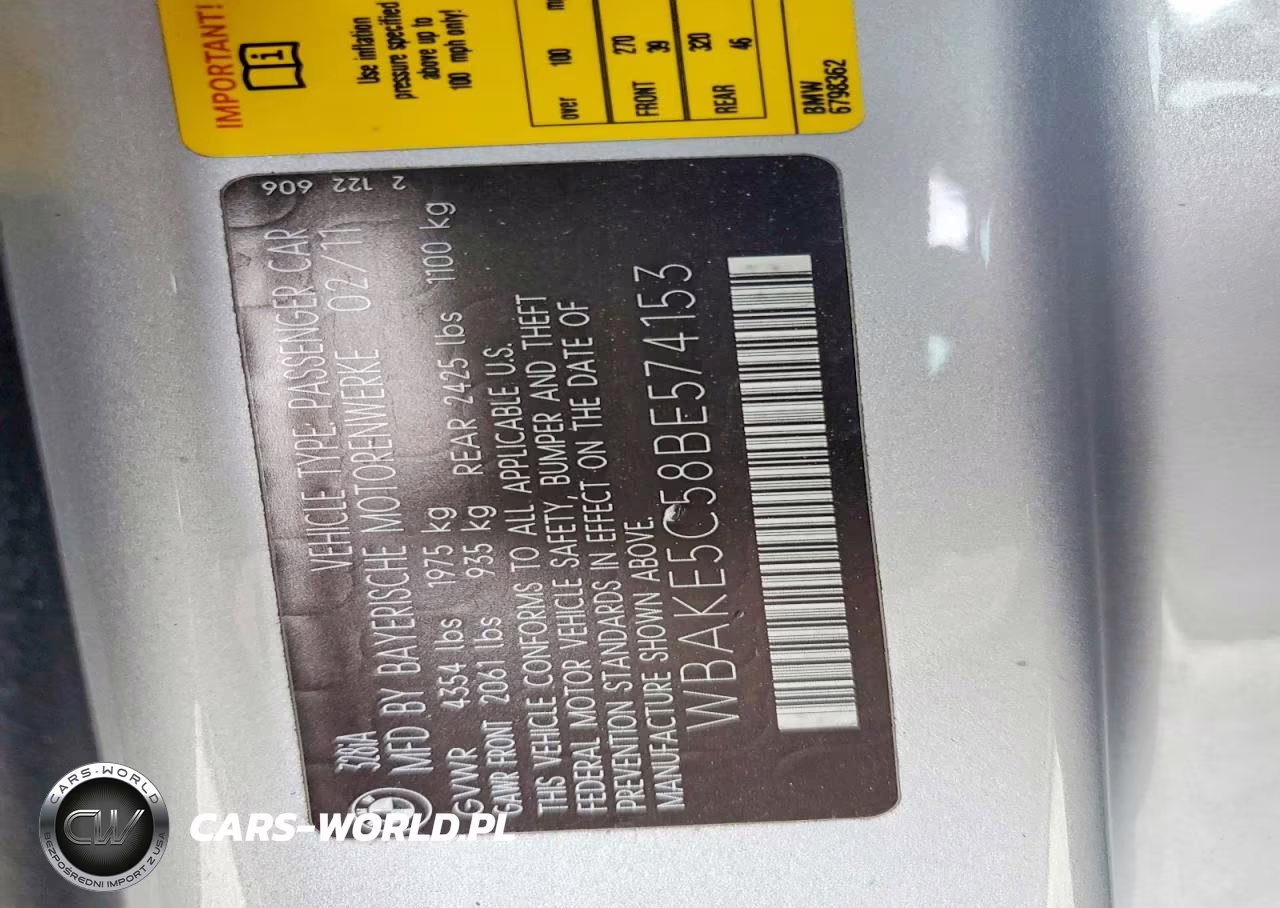 2011 BMW 328 I Sulev VIN:WBAKE5C58BE574153 - 12
