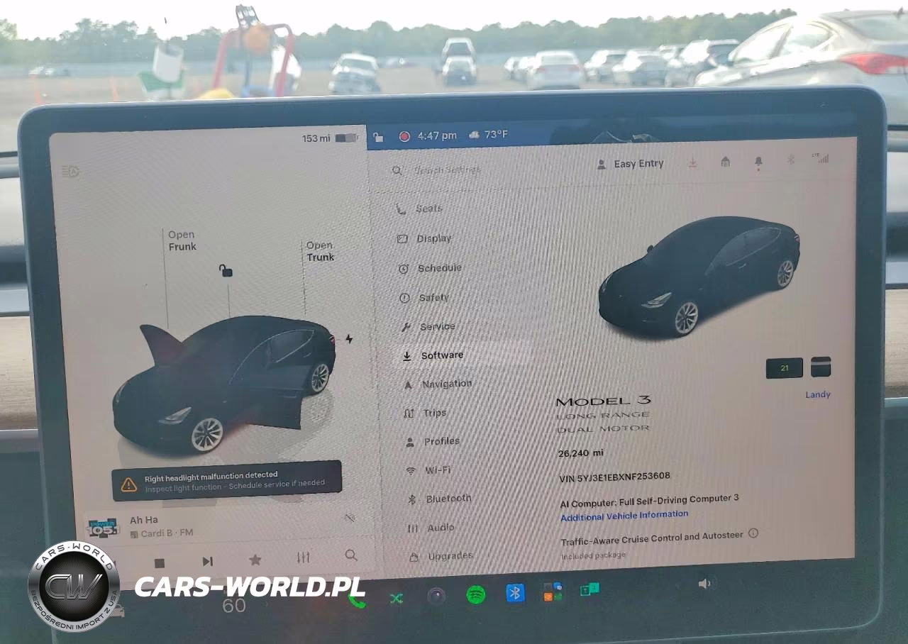 2022 Tesla Model 3 VIN:5YJ3E1EBXNF253608 - 9