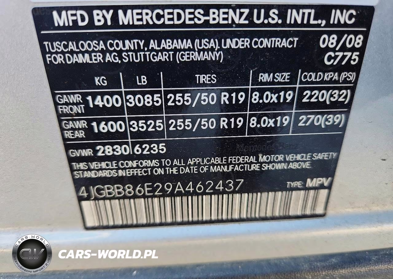 2009 Mercedes-Benz Ml 350 VIN:4JGBB86E29A462437 - 13