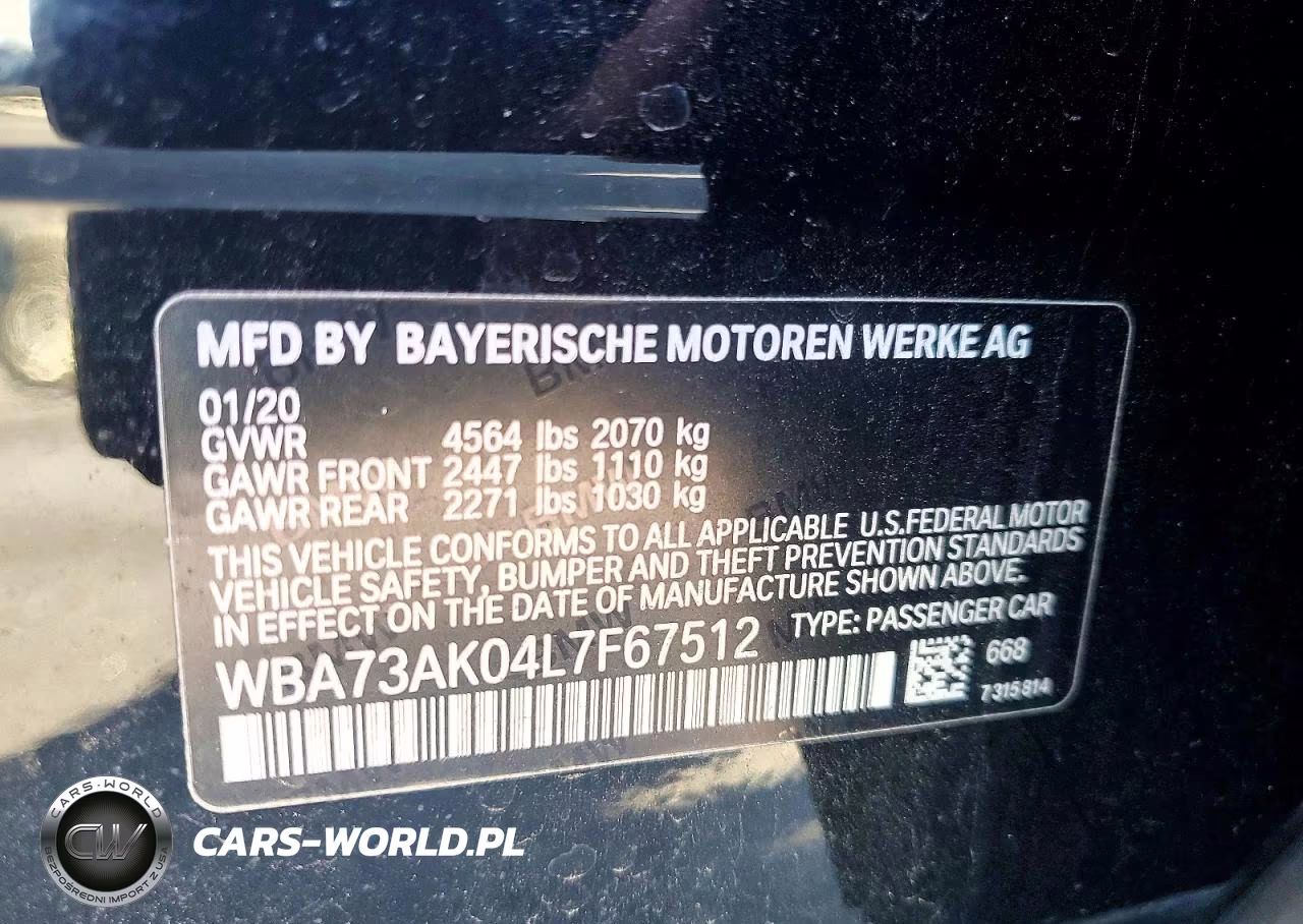 2020 BMW 228Xi VIN:WBA73AK04L7F67512 - 12