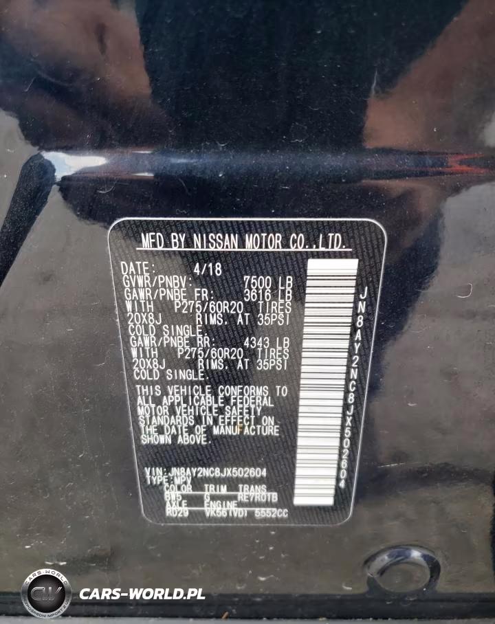 2018 Nissan Armada Sl VIN:JN8AY2NC8JX502604 - 13