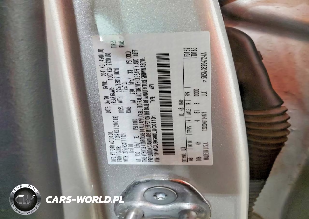 2020 Ford Escape Se VIN:1FMCU9G60LUC01101 - 13