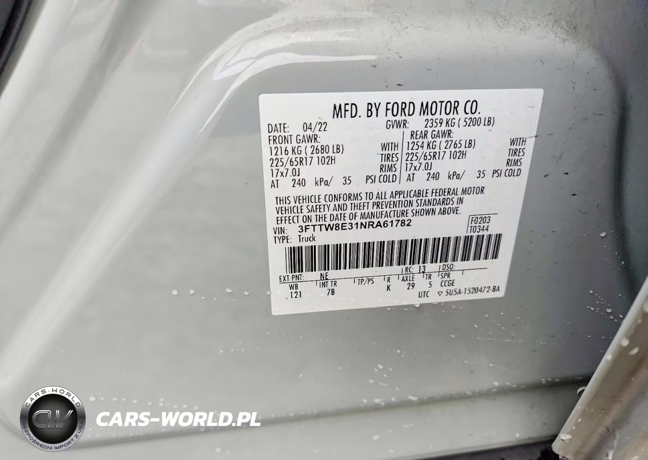 2022 Ford Maverick Xl VIN:3FTTW8E31NRA61782 - 13