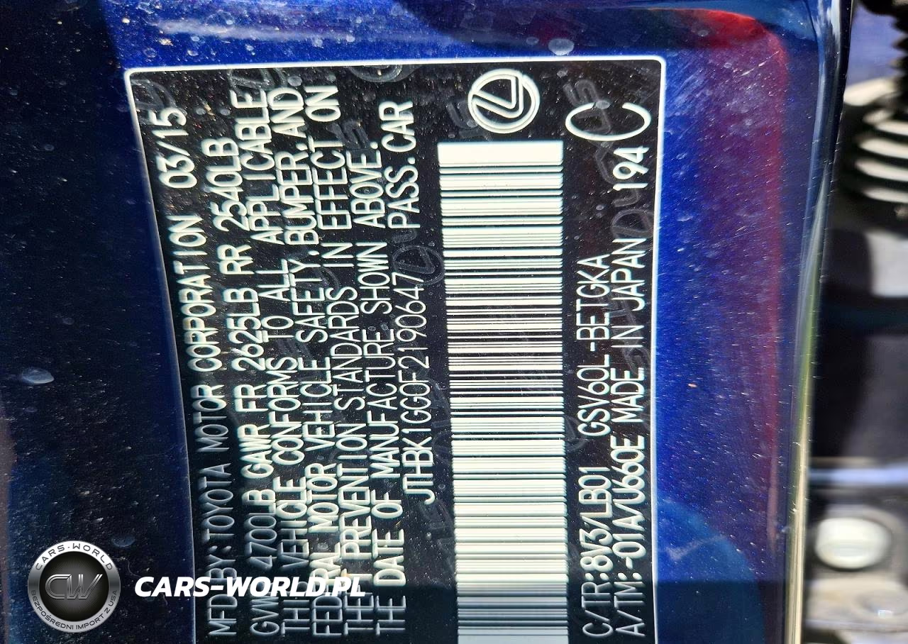 2015 Lexus Es 350 VIN:JTHBK1GG0F2190647 - 13