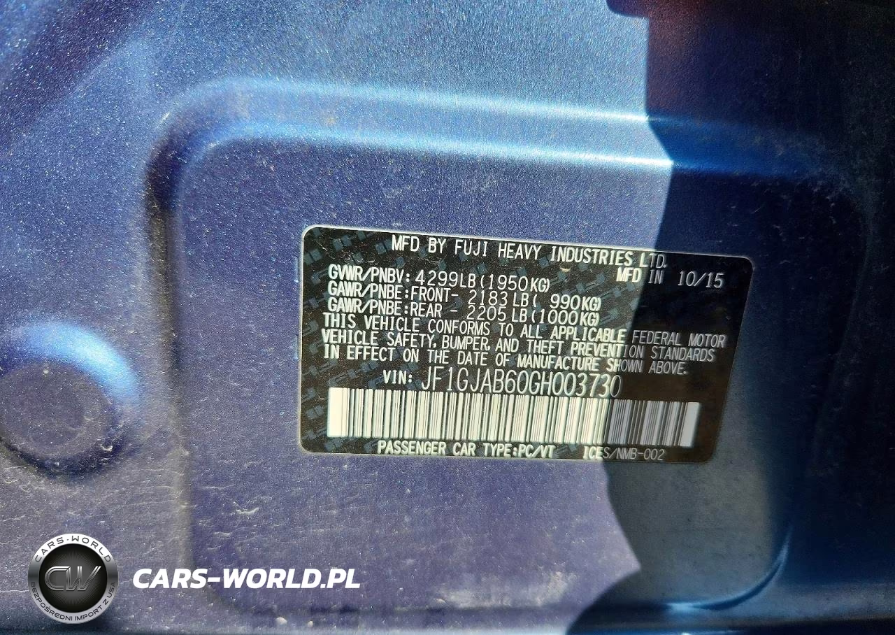 2016 Subaru Impreza Premium VIN:JF1GJAB60GH003730 - 12