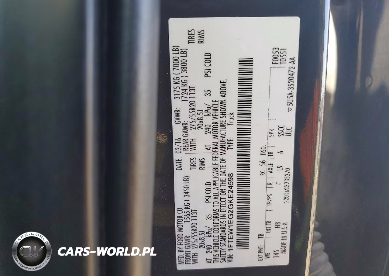 2016 Ford F150 Supercrew VIN:1FTEW1EG2GKE24598 - 12