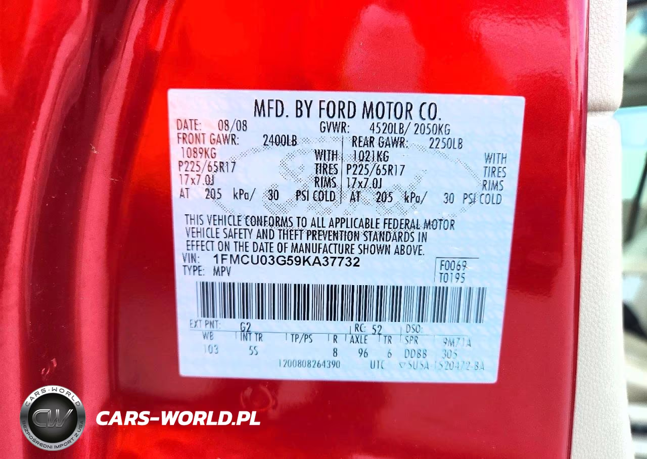 2009 Ford Escape Xlt VIN:1FMCU03G59KA37732 - 13