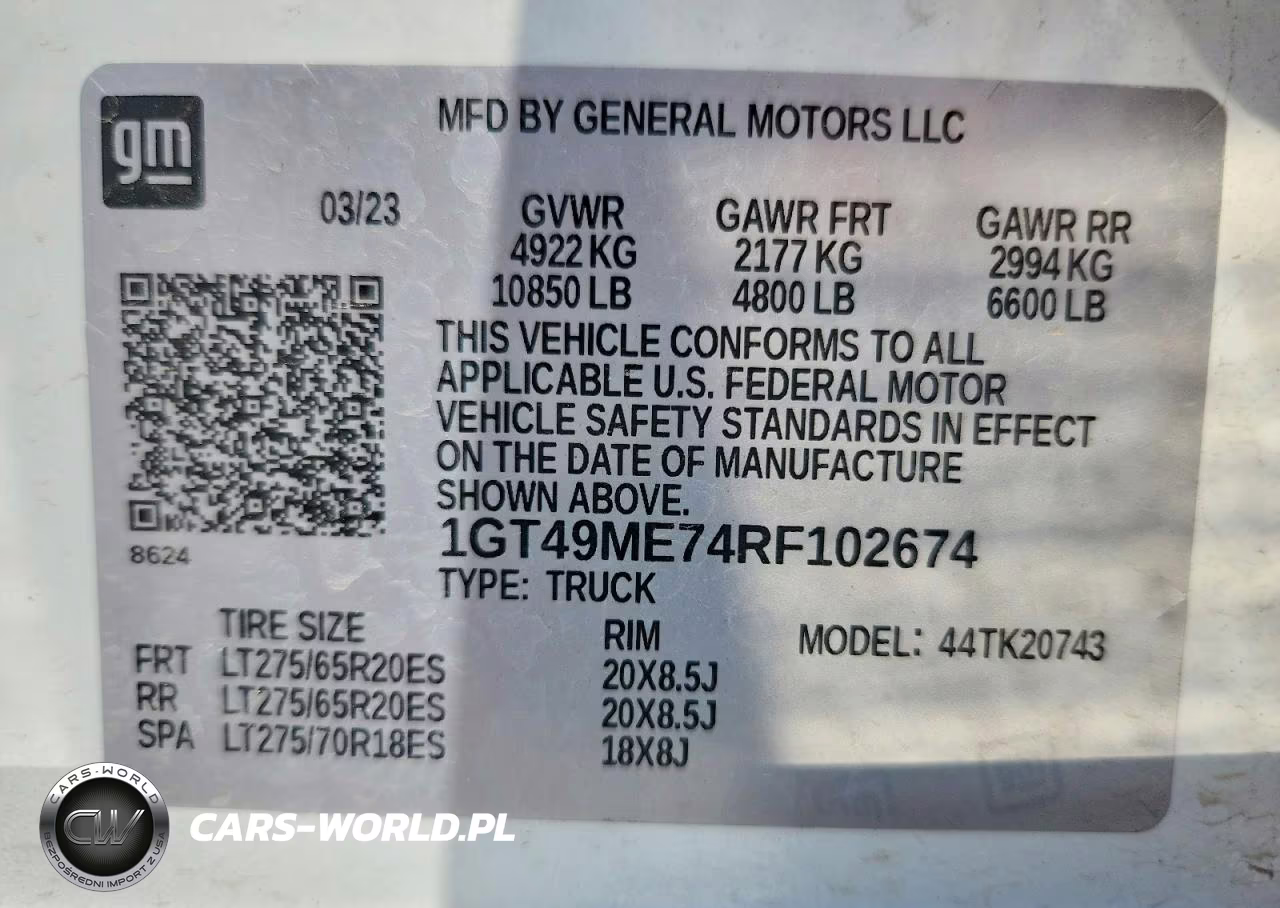 2024 GMC Sierra K2500 Sle VIN:1GT49ME74RF102674 - 12