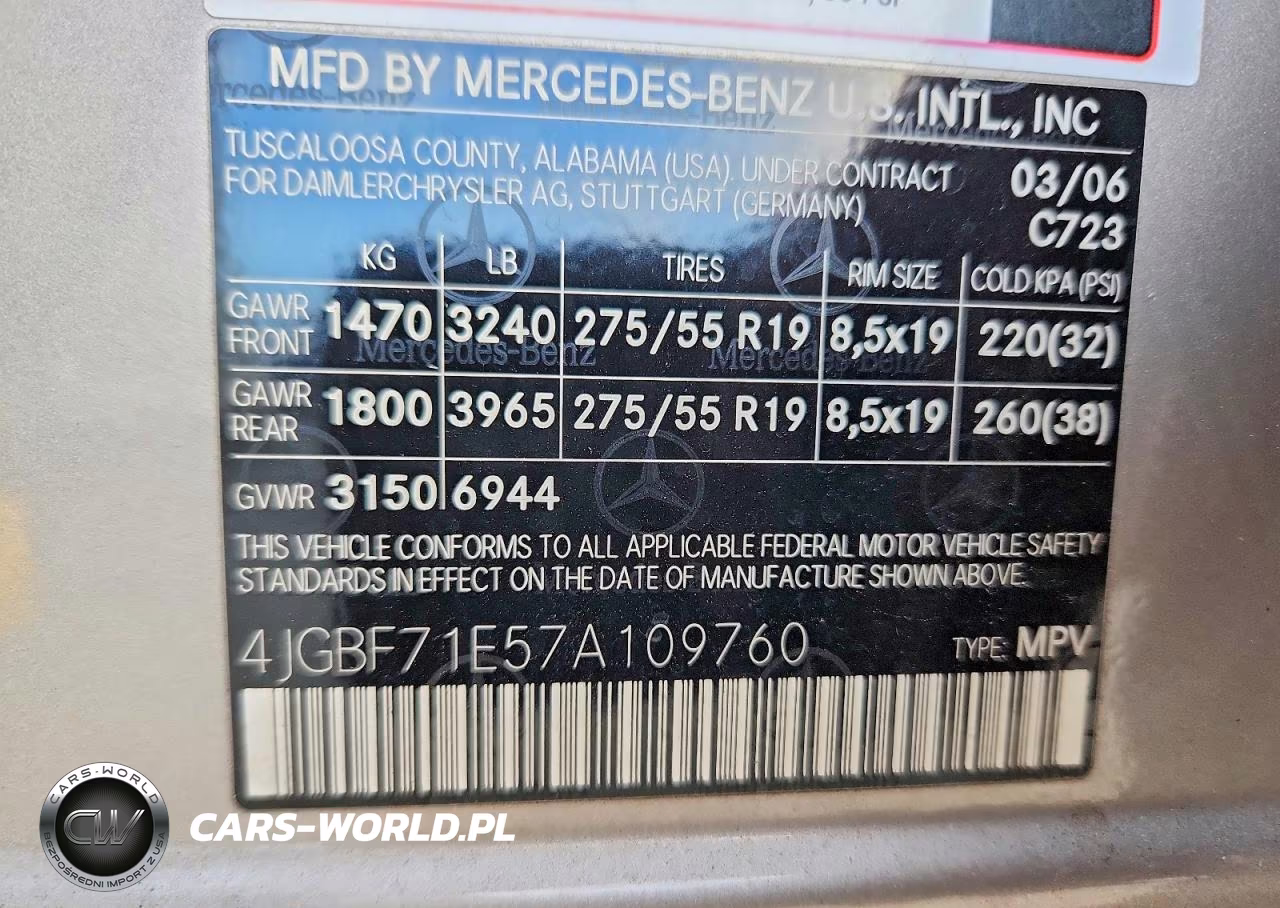 2007 Mercedes-Benz Gl 450 4Matic VIN:4JGBF71E57A109760 - 13