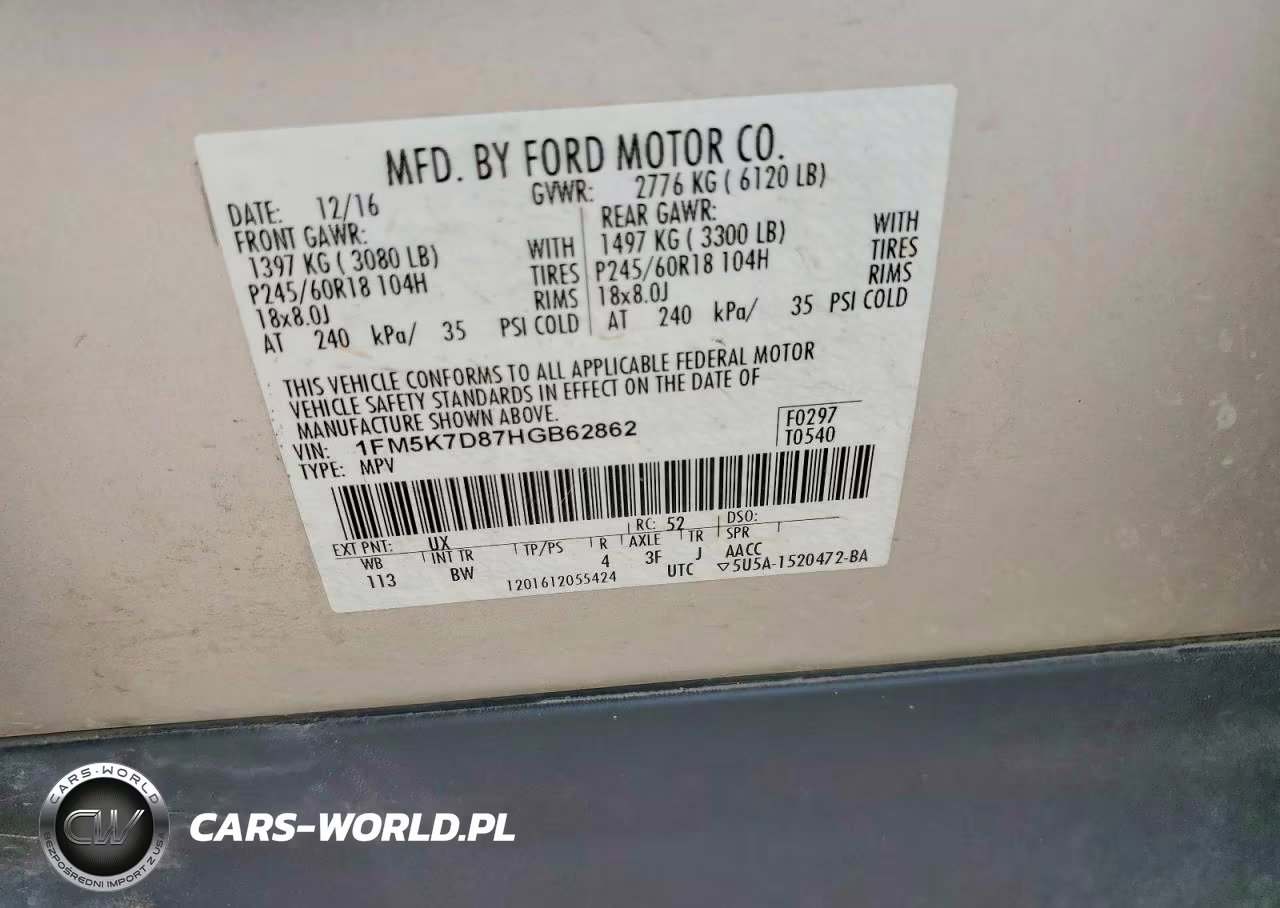 2017 Ford Explorer Xlt VIN:1FM5K7D87HGB62862 - 13