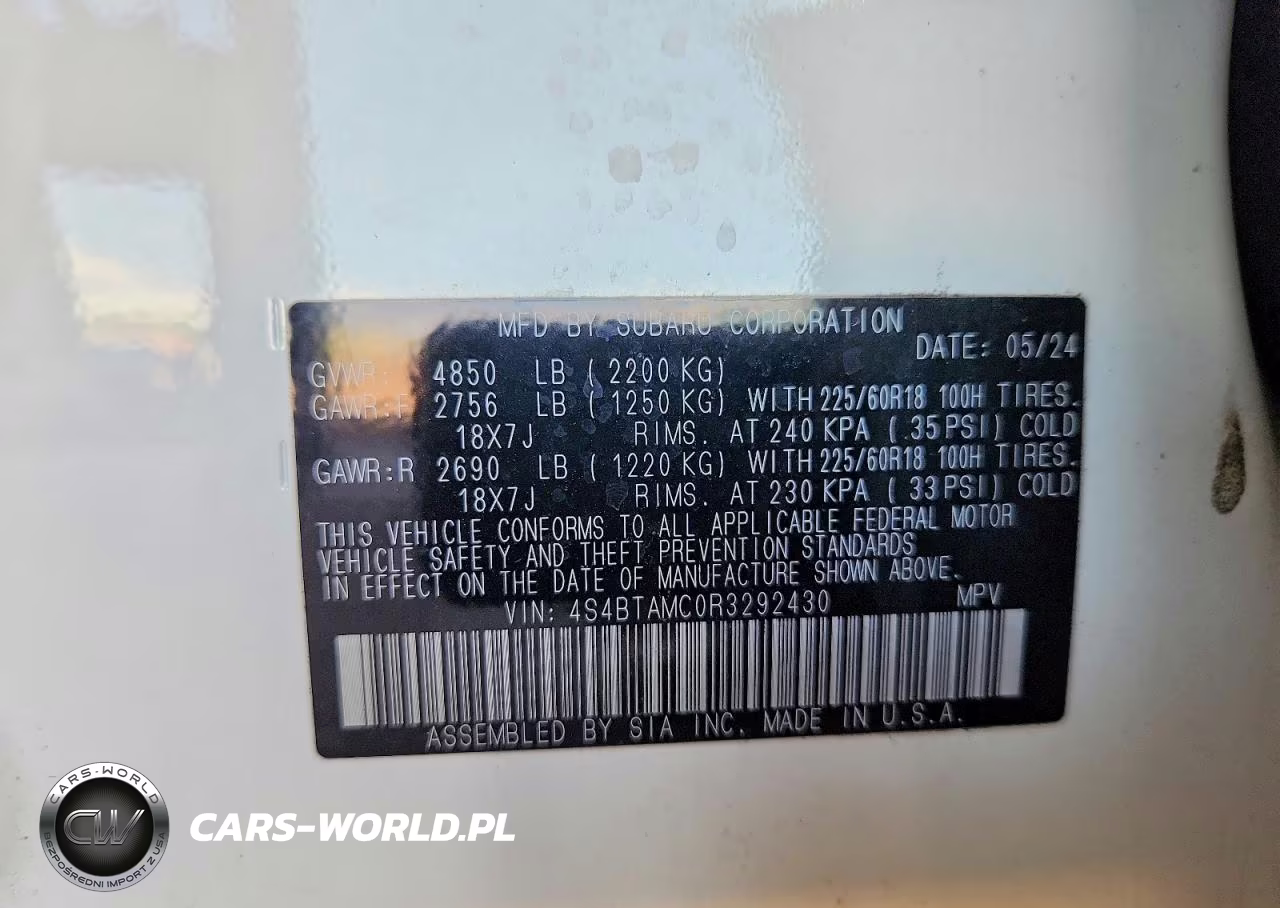 2024 Subaru Outback Limited VIN:4S4BTAMC0R3292430 - 13