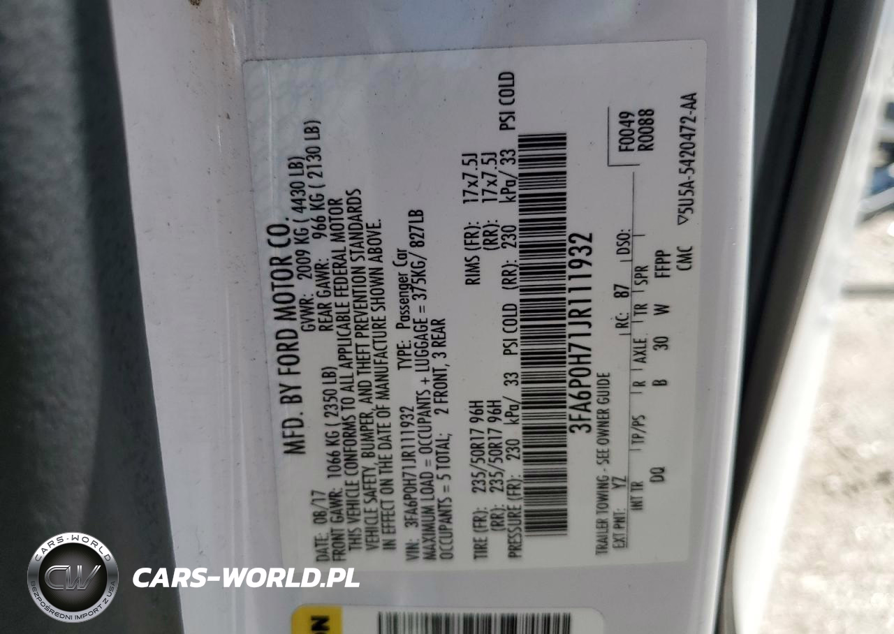 2018 Ford Fusion Se VIN:3FA6P0H71JR111932 - 13