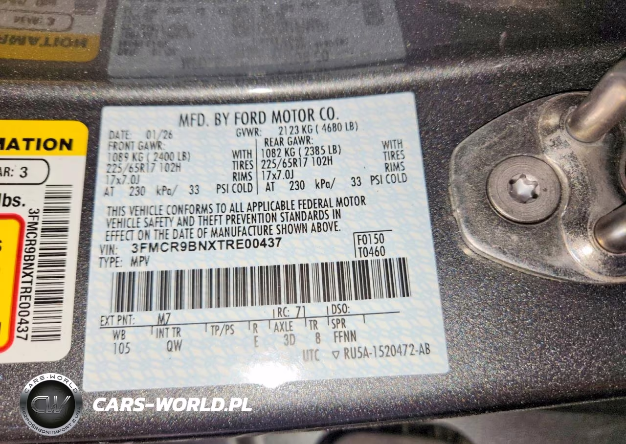 2026 Ford Bronco Sport Big Bend VIN:3FMCR9BNXTRE00437 - 14