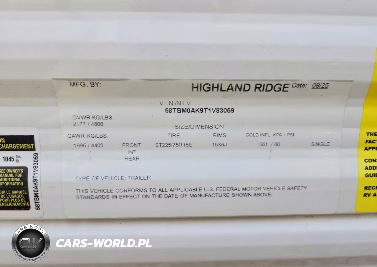 2026 Open Range Highland Ridge VIN:58TBM0AK9T1V83059 - 10
