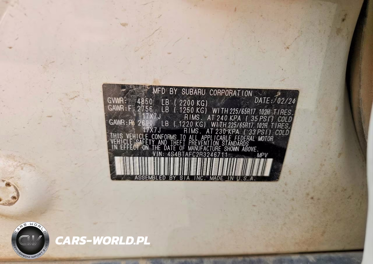 2024 Subaru Outback Premium VIN:4S4BTAFC2R3246711 - 12