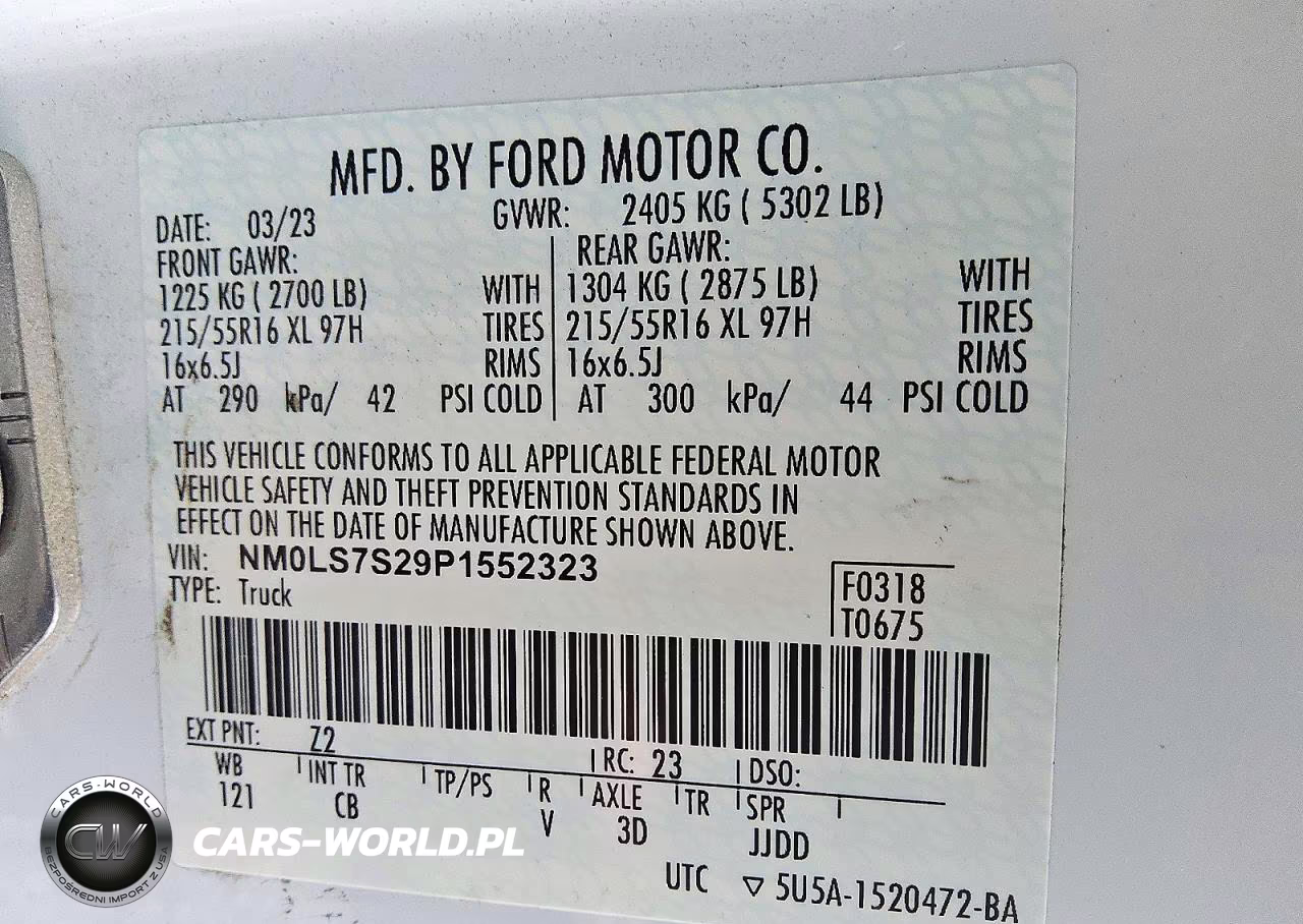 2023 Ford Transit Connect Xl VIN:NM0LS7S29P1552323 - 13