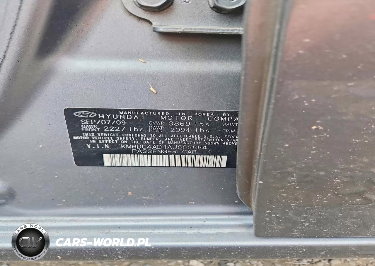 2010 Hyundai Elantra Gls VIN:KMHDU4AD4AU883864 - 12