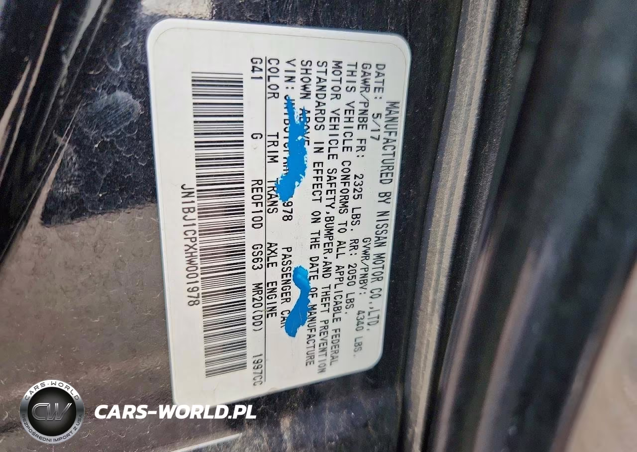 2017 Nissan Rogue Sport Sl VIN:JN1BJ1CPXHW001978 - 13