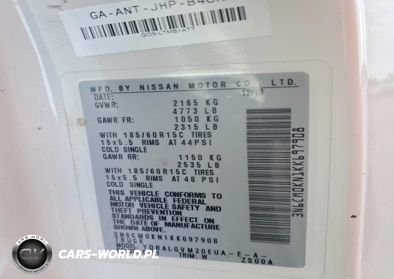 2019 Nissan Nv200 Sv VIN:3N6CM0KN1KK697908 - 13