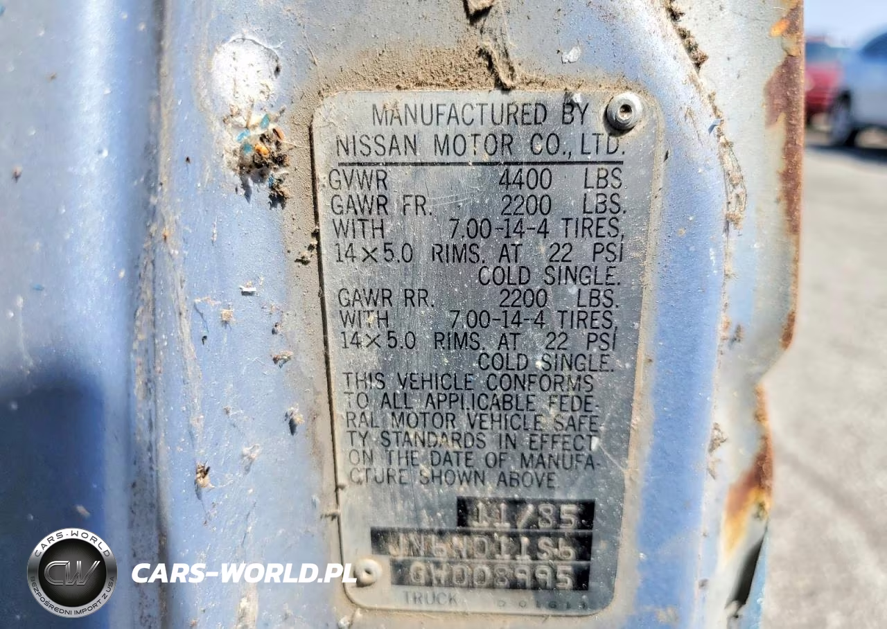 1986 Nissan Truck Base VIN:JN6ND11S6GW008995 - 12