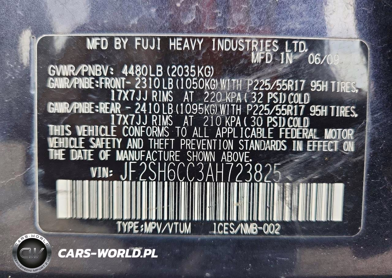 2010 Subaru Forester 2.5X Premium VIN:JF2SH6CC3AH723825 - 13