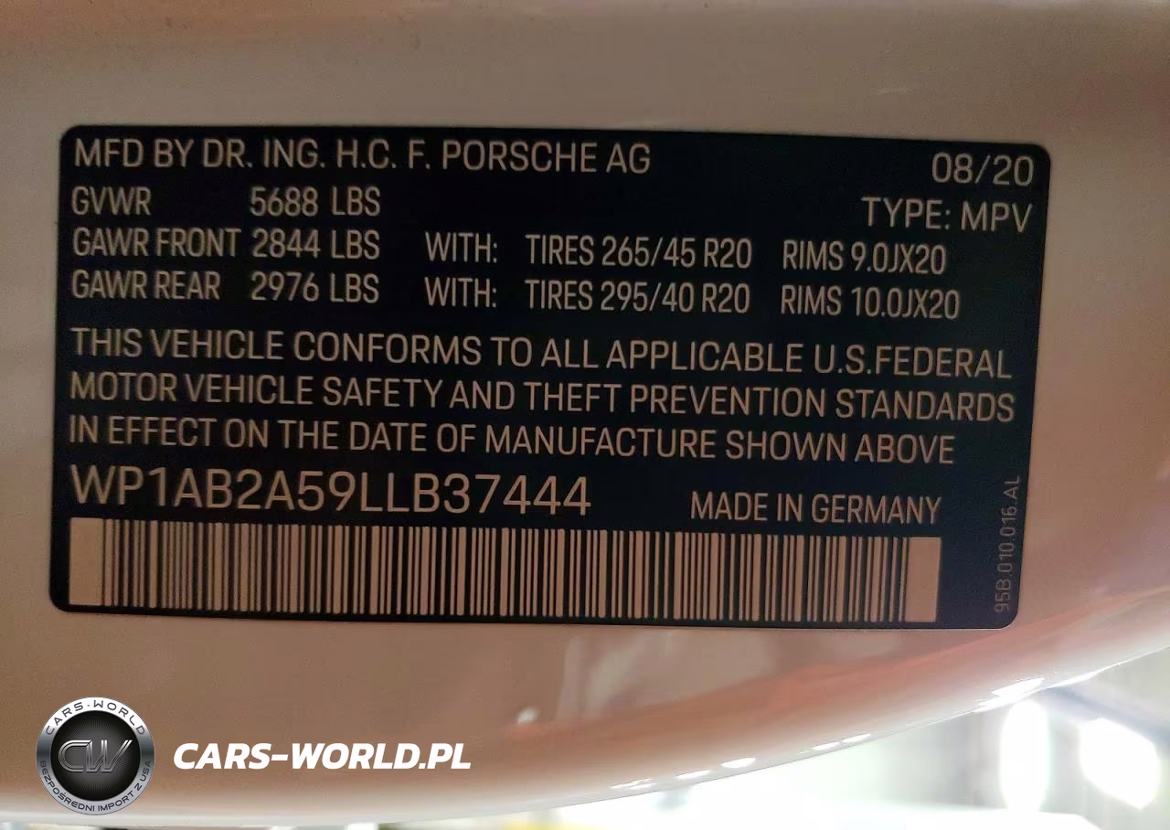 2020 Porsche Macan S VIN:WP1AB2A59LLB37444 - 14