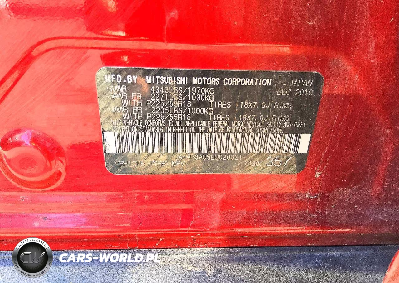 2020 Mitsubishi Outlander Sport Es VIN:JA4AP3AU5LU020321 - 13