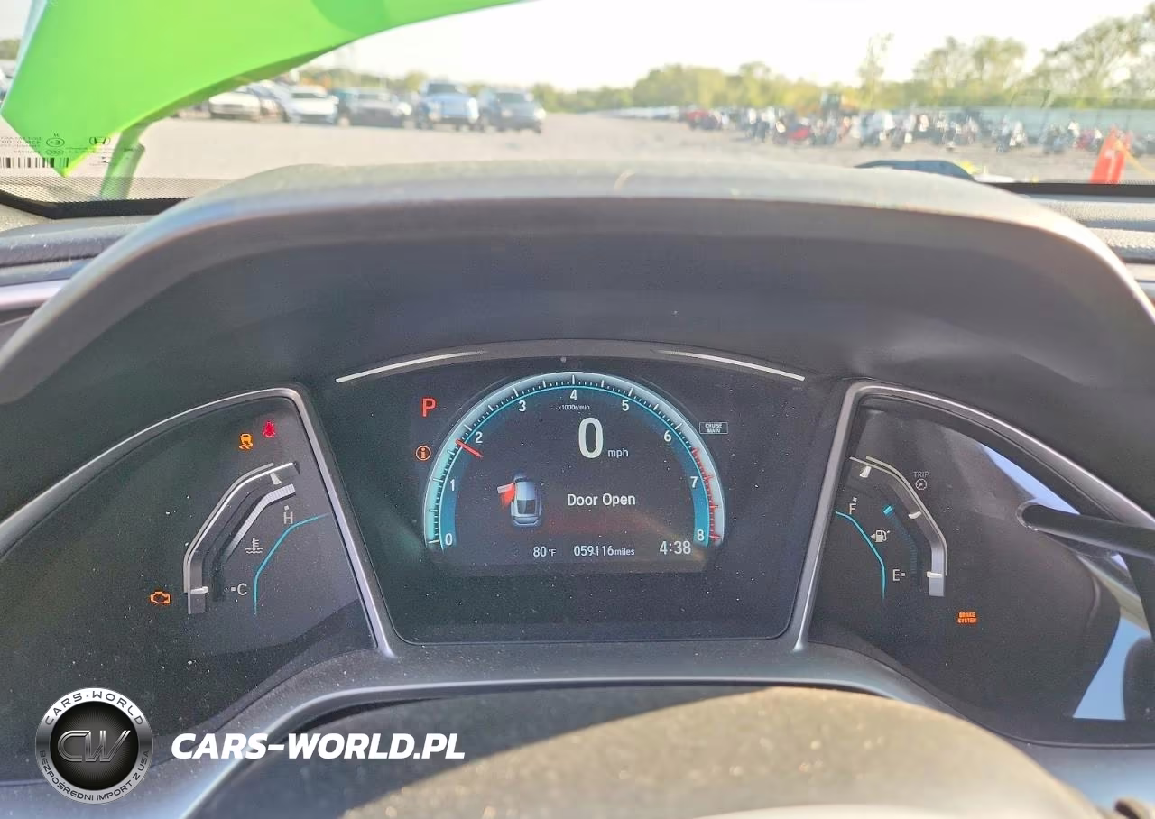 2018 Honda Civic Exl VIN:2HGFC3B76JH350387 - 9