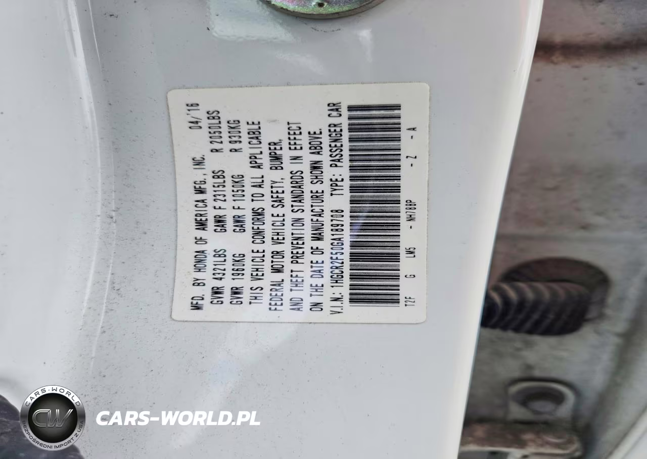 2016 Honda Accord Sport VIN:1HGCR2F50GA189708 - 13